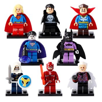Supergirl Punisher Batzarro Dr Strange Taskmaster Daredevil The Collector Multiverse Superheroes Custom Brick Based Minifigure Toy