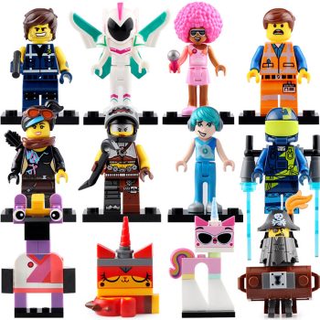 Rex Dangervest Emmet Melody Tempo Zebe Warrior Kitty Sharkira MetalBeard Sweet Mayhem Animated Block Movie 2 Brick Compatible Minifigure Toy