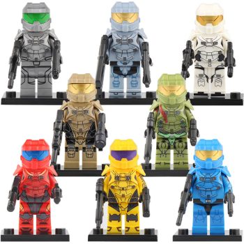 Spartan Warriors from HALO Video Game Custom Brick Compatible Minifigure Toy