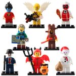 Hiker Colonel Sanders Snowman Vampire Leicester Adult Cupid Freakazoid Little Devil Crook Brick Compatible Minifigure Toy