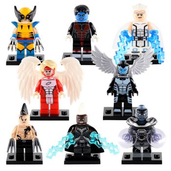 Wolverine Archangel Magneto Angel Nightcrawler X-Men Super Heroes Custom Brick Compatible Minifigure Toy