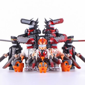 Denji Pochita Chainsaw Demon Japanese Manga Chainsaw Man Custom Brick Compatible Minifigure Toy
