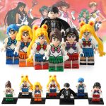Sailor Venus Sailor Mars Sailor Mercury Sailor Jupiter Chiba Mamoru Sailor Moon Anime Custom Brick Compatible Minifigure Toy