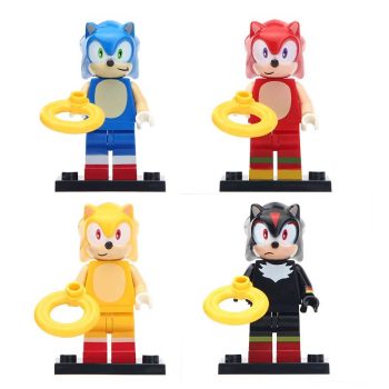 Shadow the Hedgehog Super Sonic Knuckles the Echidna Sonic the Hedgehog Custom Brick Compatible Minifigure Toy