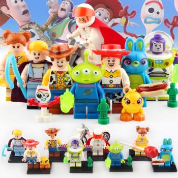 Toy Story 4 Buzz Lightyear Woody Jessie Alien Bunny Bo Peep Gabby Gabby Duke Caboom Custom Brick Compatible Minifigure Toy