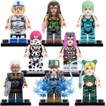 Emporio Ermes FF Rikiel Narciso Enrico Jolyne Jotaro Anime JoJo Bizarre Adventure Stone Ocean Custom Brick Compatible Minifigure Toy