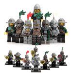 Medieval Castle Knights Dragon Knight Lion Knight and Heroic Knight Custom Brick Compatible Minifigure Toy