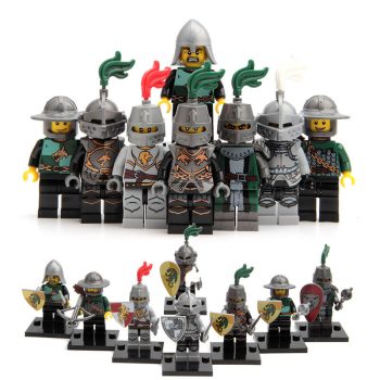 Medieval Castle Knights Dragon Knight Lion Knight and Heroic Knight Custom Brick Compatible Minifigure Toy
