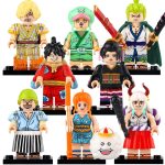 Monkey D. Luffy Tony Tony Chopper Nico Robin Roronoa Zoro Sanji Yamato Usopp Nami Anime One Piece Custom Brick Compatible Minifigure Toy
