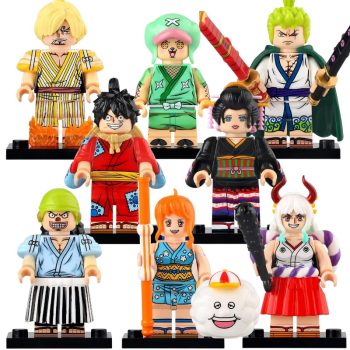 Monkey D. Luffy Tony Tony Chopper Nico Robin Roronoa Zoro Sanji Yamato Usopp Nami Anime One Piece Custom Brick Compatible Minifigure Toy