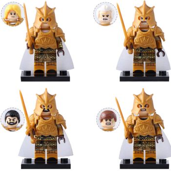 Game of Thrones Golden Royal Protector Kingsguard Custom Brick Compatible Minifigure Toy